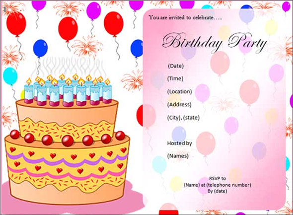 FREE 62+ Printable Birthday Invitation Templates in PDF, AI, Word