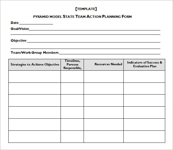 Sample Action Plan Template 9+ Free Documents in PDF, Word, Excel