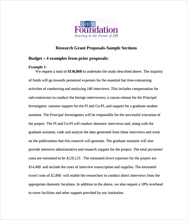 FREE 20+ Sample Grant Proposal Templates in PDF MS Word Pages
