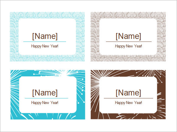 FREE 7+ Place Card Templates in MS Word PDF