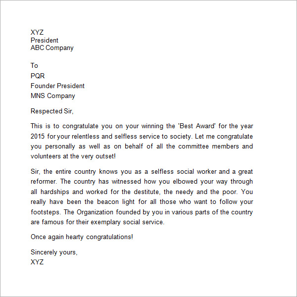 Sample Thank You Letter to Boss 11+ Free Documents Download in Word