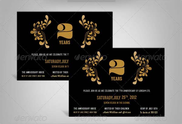 13 Sample Amazing Anniversary Invitation Templates Sample Templates