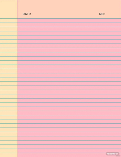 FREE 23+ Sample Notebook Paper Templates in PDF