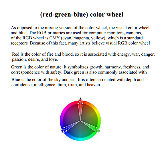 FREE 6+ Useful Sample RGB Color Chart Templates in PDF