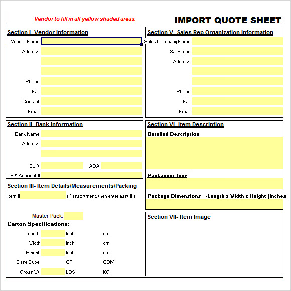 33+ Quotation Templates In Excel