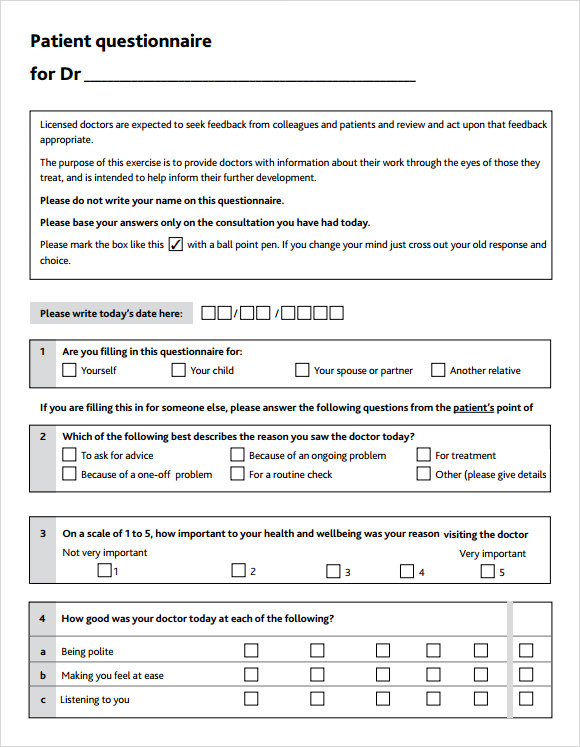 Patient Satisfaction Survey 9+ Download Free Documents in PDF