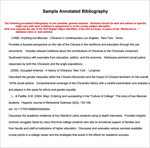 FREE 5+ Annotated Bibliography Samples in MS Word PDF