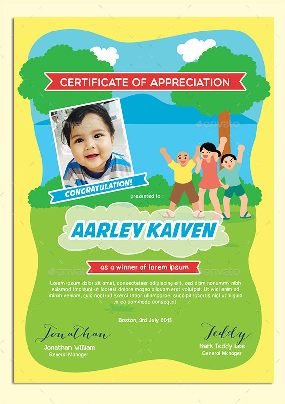 School Certificate Samples 10+ Free Printable Word & PDF Formats