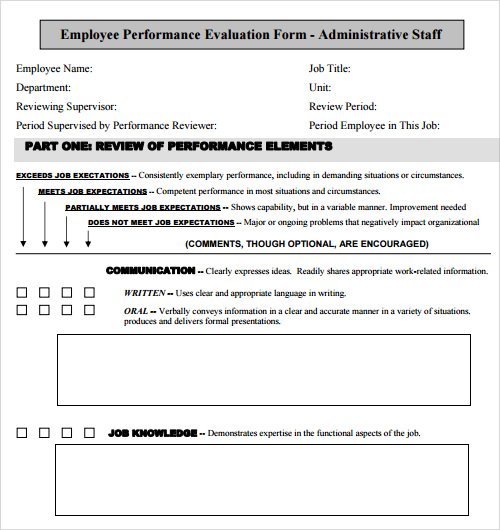 FREE 13+ Evaluation Samples in PDF MS Word