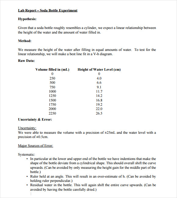 FREE 12+ Sample Lab Reports in Google Docs MS Word Apple Pages PDF