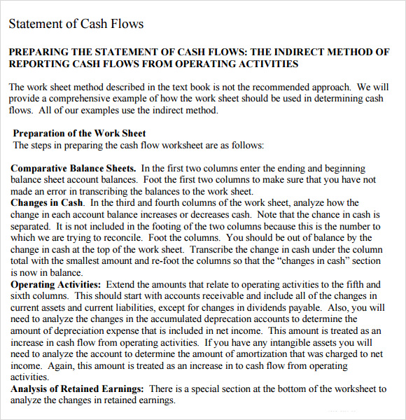 FREE 8+ Cash Flow Statement Samples in Google Docs MS Word Pages PDF