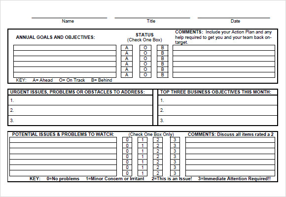Goal Tracking Template 7+ Free Samples , Examples , Format