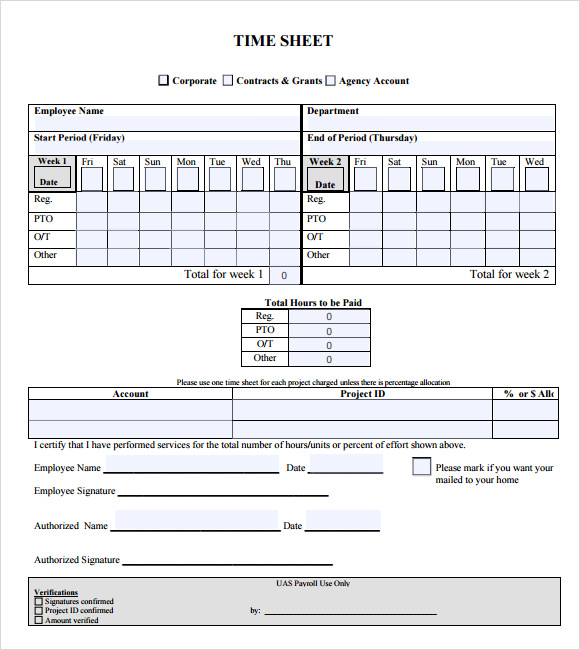 FREE 7+ Sample Project Timesheets in Google Docs Google Sheets