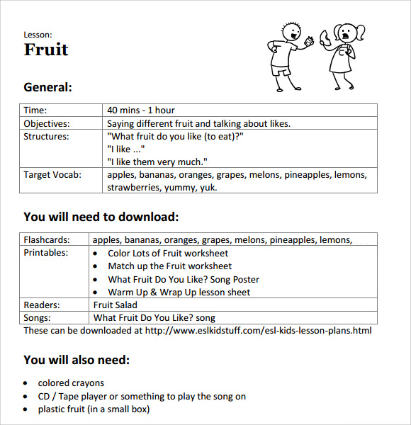 FREE 8+ Sample Toddler Lesson Plan Templates in PDF MS Word