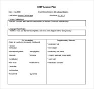 Siop Lesson Plan Examples