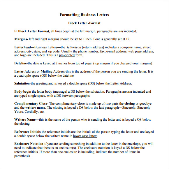 8 Proper Business Letter Format Templates Download for Free Sample 8 Proper Business Letter Format Templates Download for Free Sample