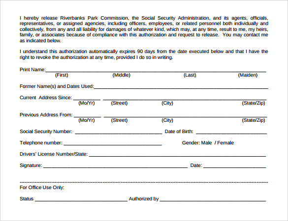 FREE 10+ Background Check Authorization Forms in PDF | MS Word