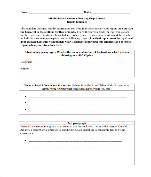 Biography Book Report Template Middle School klauuuudia