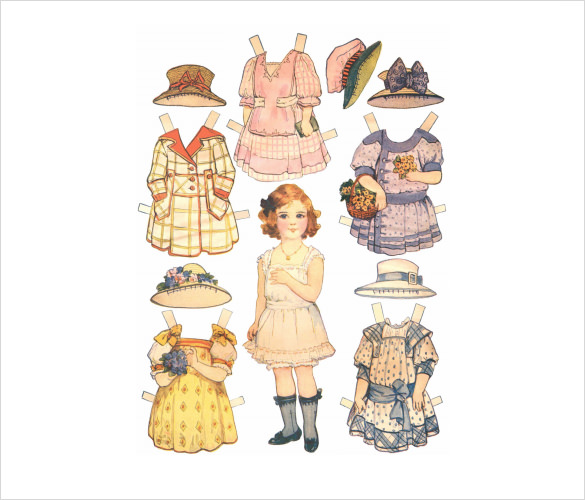 FREE 6+ Sample Paper Doll in PDF PSD