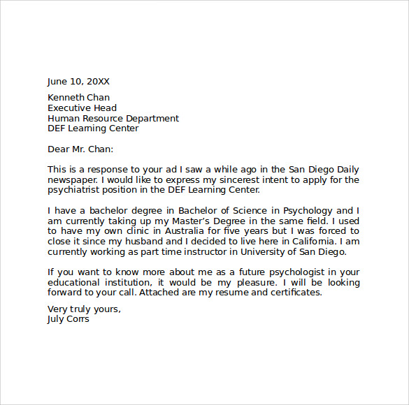 10+ General Cover Letter For Job Fair Cover Letter Example Cover