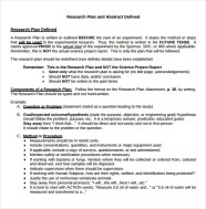 Research Planner Template