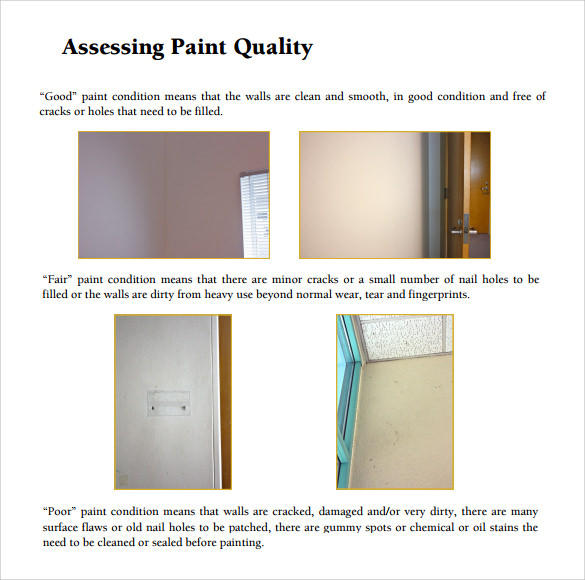 Exterior Paint Estimate Template