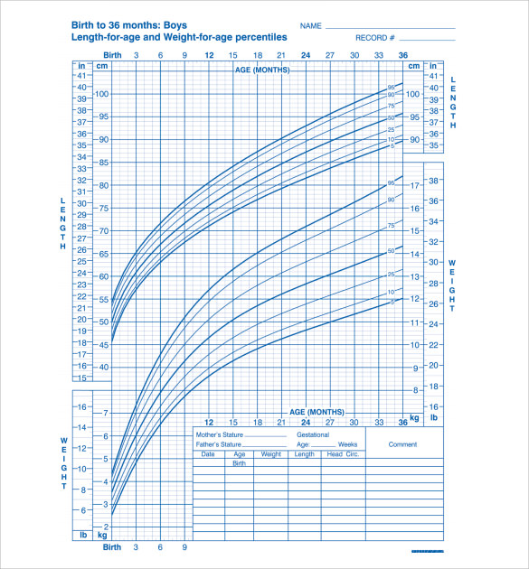 FREE 6+ Sample Baby Growth Chart Templates in PDF