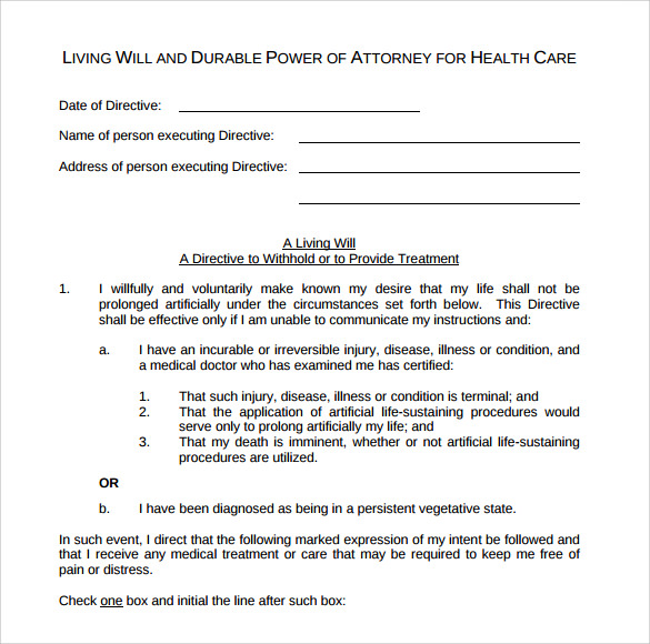 FREE 9+ Advance Directive Forms in PDF
