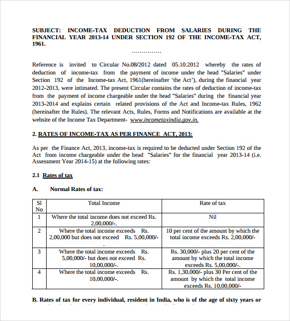 FREE 12+ Sample Tax Calculator Templates in PDF