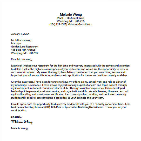 FREE 9+ Entry Level Cover Letter Templates in PDF