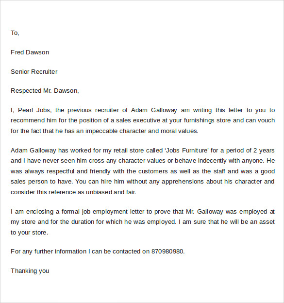 11 Character Letter of to Download Sample Templates