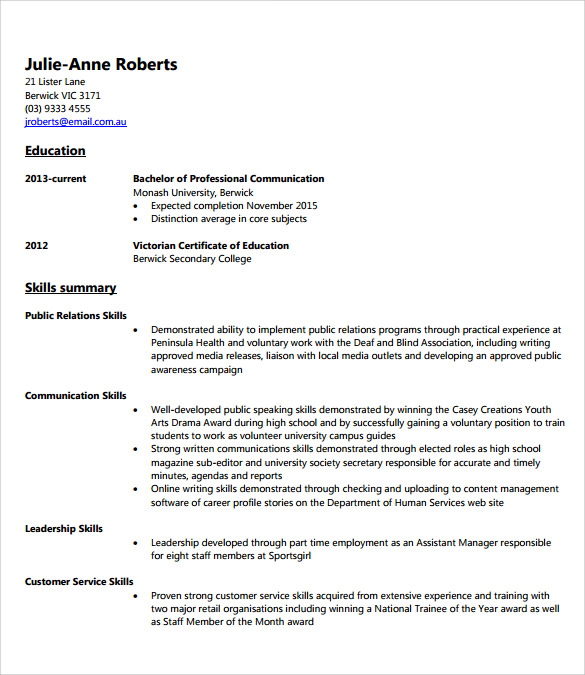 FREE 10+ Sample Assistant Manager Resume Templates in PDF