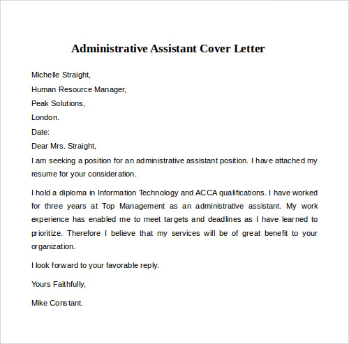 Cover Letter Examples - 12+ Free Download Documents In PDF ... (500 x 493 Pixel)