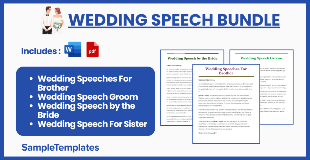 FREE 11+ Wedding Speech in PDF