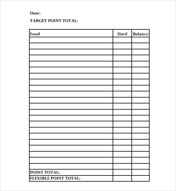Sample Food Journal Template 7+ Free Documents in PDF