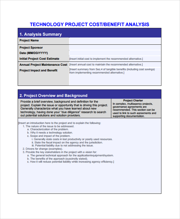 FREE 10+ Sample Cost Benefit Analysis Templates in PDF MS Word Excel