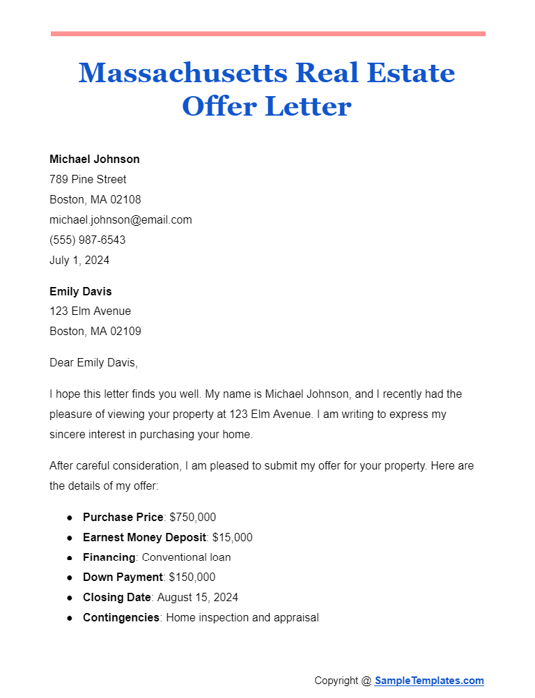 FREE 18+ Sample Real Estate Offer Letter Templates in PDF, Word