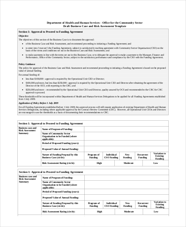 FREE 7+ Sample Business Risk Assessment Templates in PDF