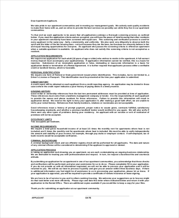 FREE 31+ Sample Application Letter Sample & Templates in PDF, MS Word