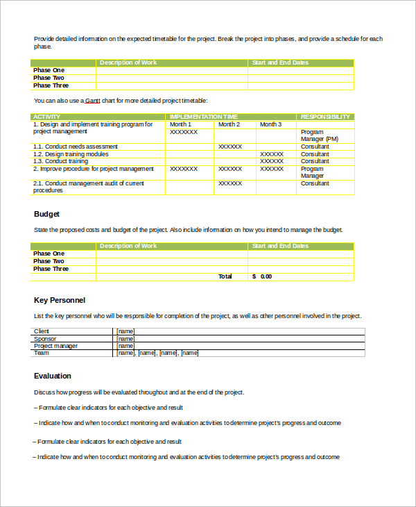 FREE 13+ Proposal Samples in Word, PDF, Excel
