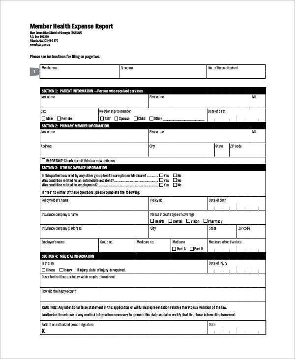 10+ Sample Expense Report Forms Sample Templates