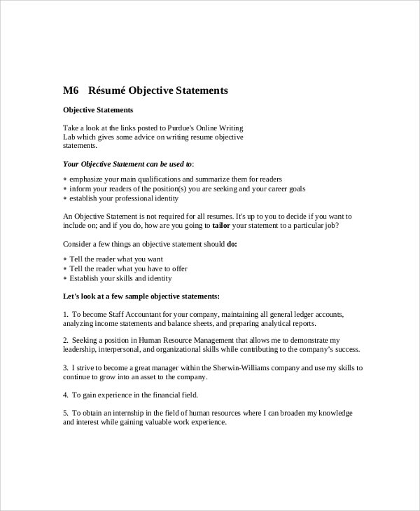 FREE 40+ Sample Objectives in PDF MS Word