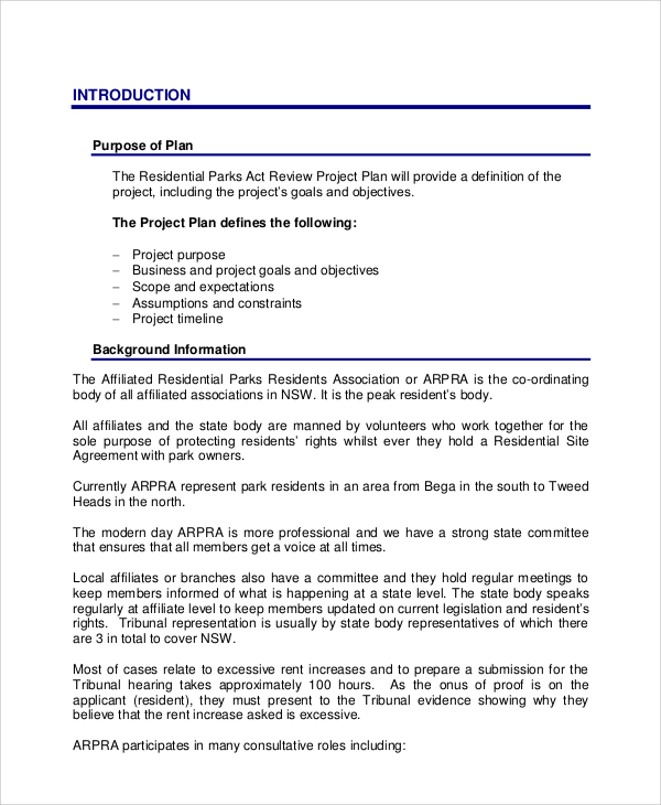 Sample Project Management Plan (PMP) Innovative.
