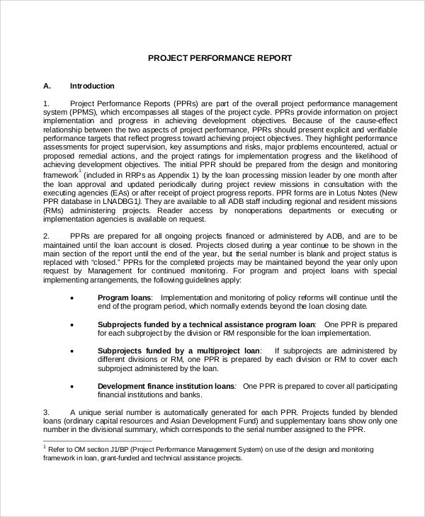 FREE 16+ Sample Performance Reports in MS Word Google Docs Apple Pages