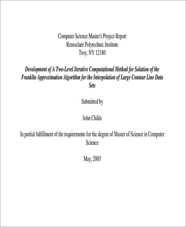 First Class How To Write A Jets Project Report Good Conclusion For Letter