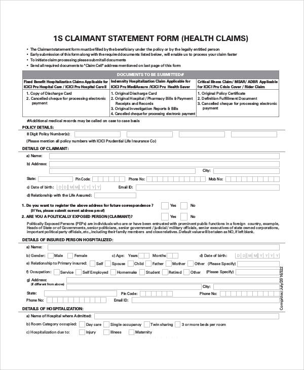 FREE 40+ Statement Forms in PDF