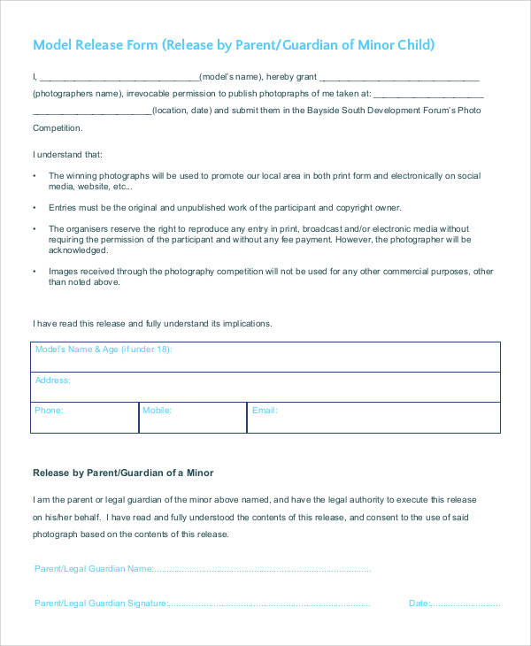FREE 47+ Printable Release Form Samples & Templates in PDF MS Word