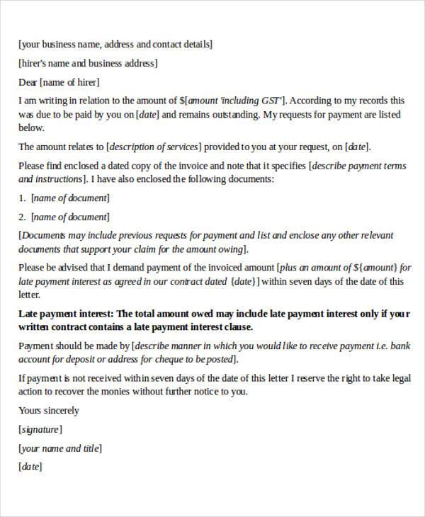 FREE 40+ Demand Letter Templates in PDF MS Word