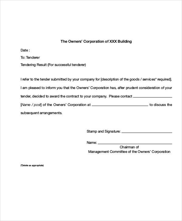 FREE 8+ Award ThankYou Letter Samples in PDF