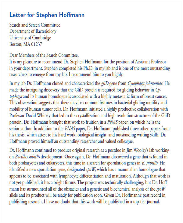 FREE 8+ Sample Law School Letter Templates in MS Word PDF